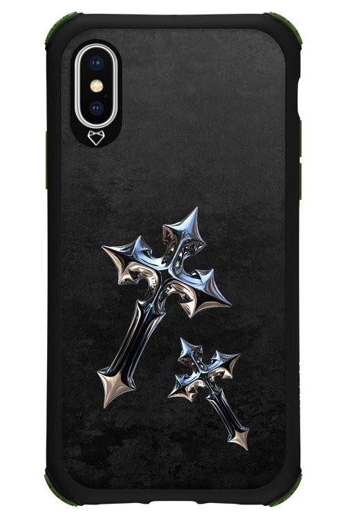 Chrome Crosses - Apple iPhone XS