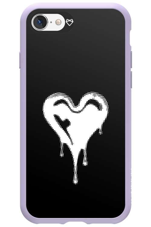 Heart Black - Apple iPhone SE 2020