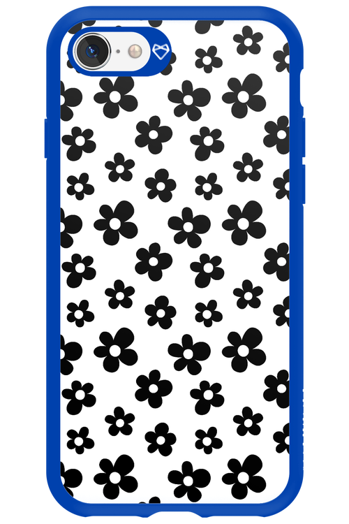 Monochrome Flowers  - Apple iPhone SE 2020