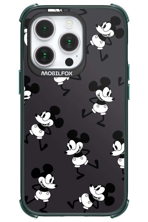 Iconic Mouse (antracite pattern) - Apple iPhone 14 Pro