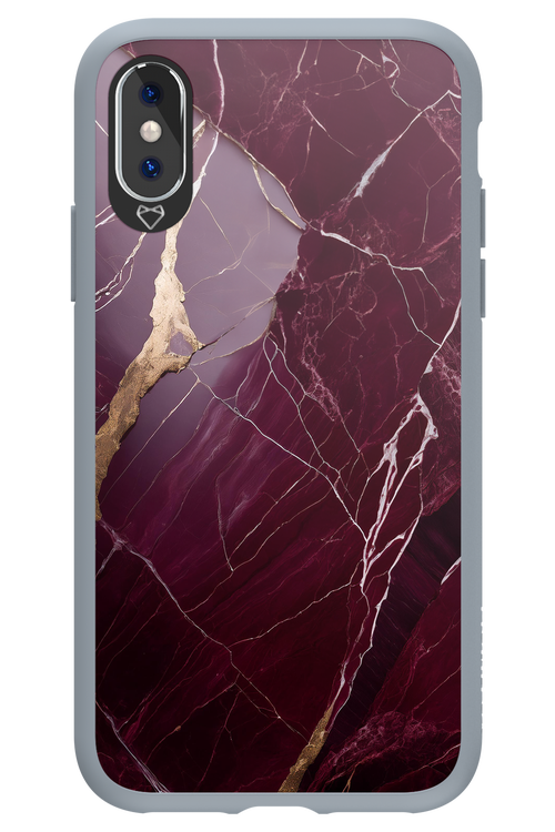 Burgundy Marble - Apple iPhone XS