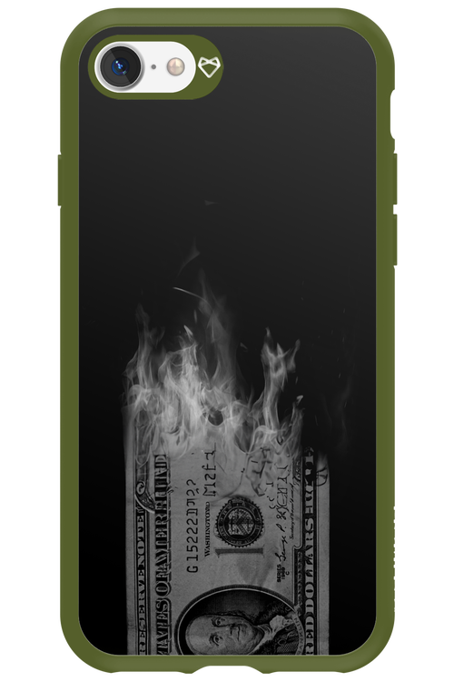 Money Burn B&W - Apple iPhone 7