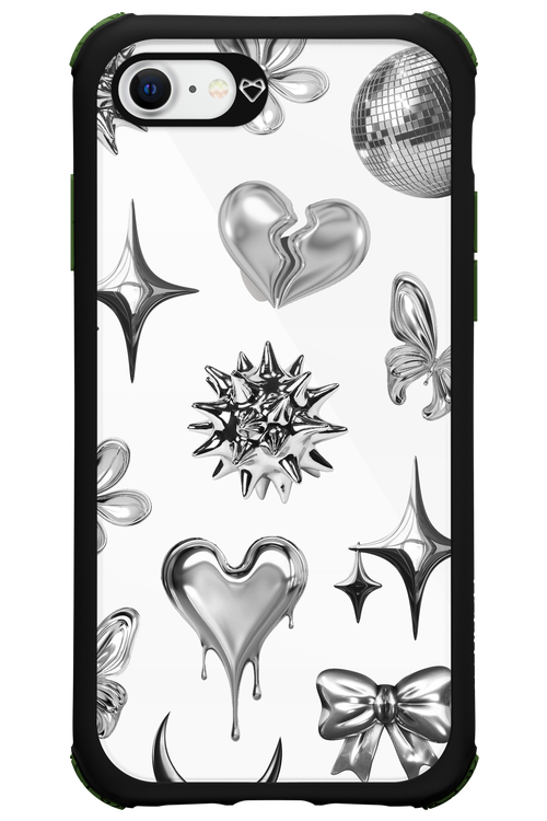 Silver Zone Transparent - Apple iPhone 8