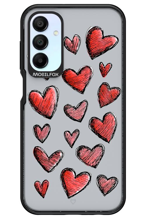 Red Love Transparent 2.0 - Samsung Galaxy A15
