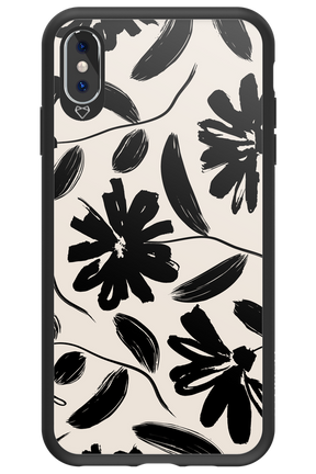 Monochrome Flowerss 2.0 - Apple iPhone XS Max