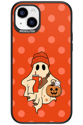 Ghost Girl (Orange) - Apple iPhone 15 Plus