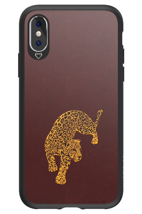 Burgundy Leopard - Apple iPhone X