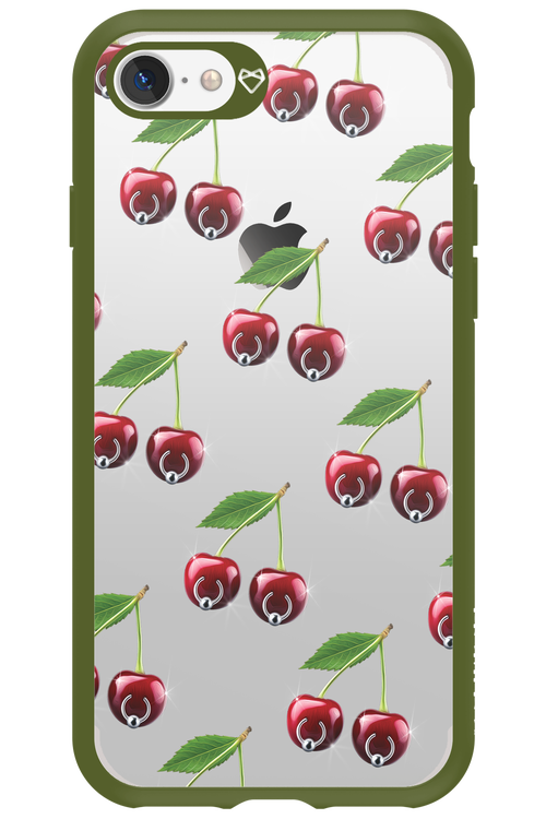 Spicy Cherries Transparent - Apple iPhone 7