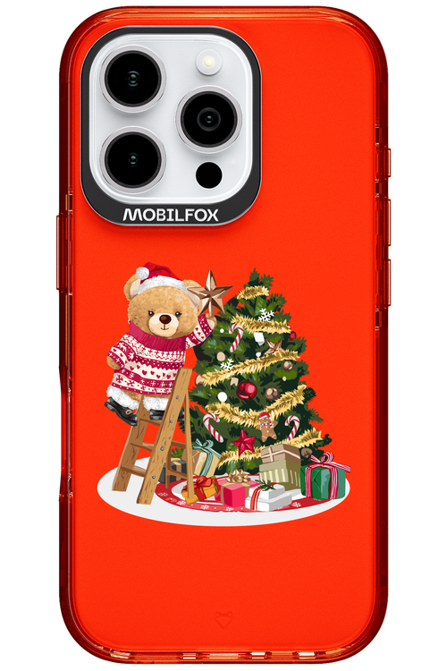 Christmas Bear (Transparent) - Apple iPhone 16 Pro