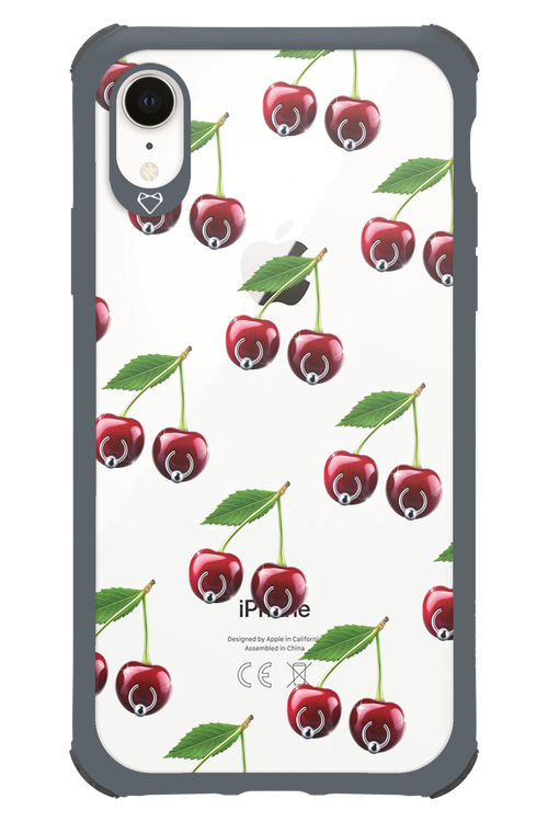 Spicy Cherries Transparent - Apple iPhone XR