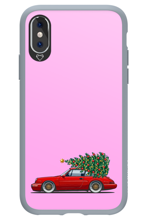 XMAS Car Pink - Apple iPhone X