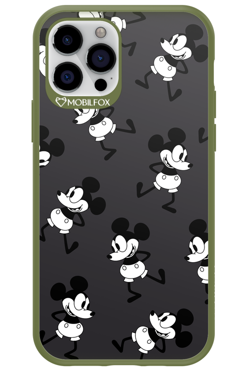 Iconic Mouse (antracite pattern) - Apple iPhone 12 Pro