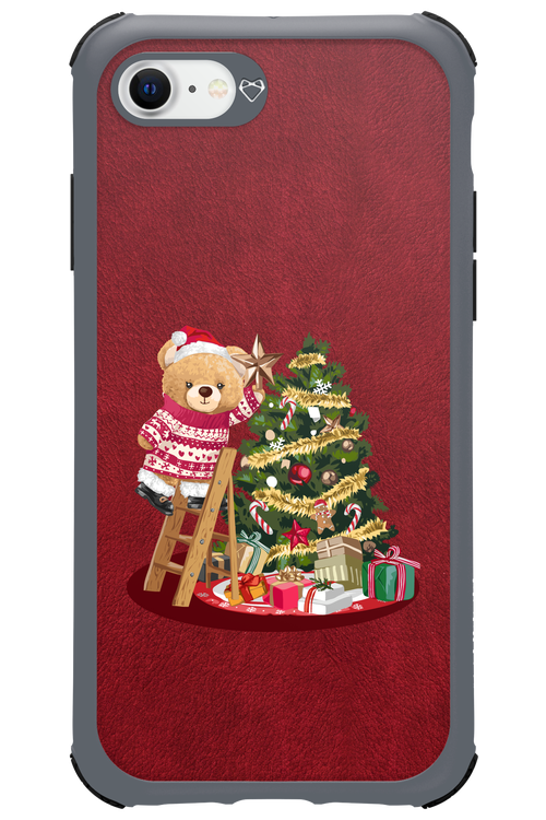 Christmas Bear (Burgundy) - Apple iPhone 7