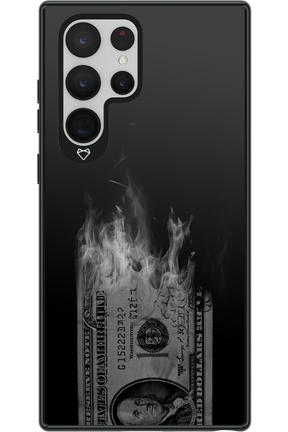 Money Burn B&W - Samsung Galaxy S22 Ultra