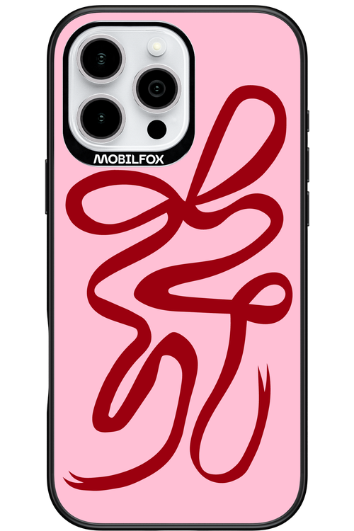 Burgundy Bow - Apple iPhone 16 Pro Max