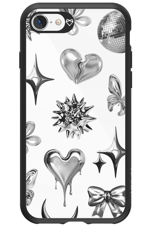 Silver Zone Transparent - Apple iPhone 8