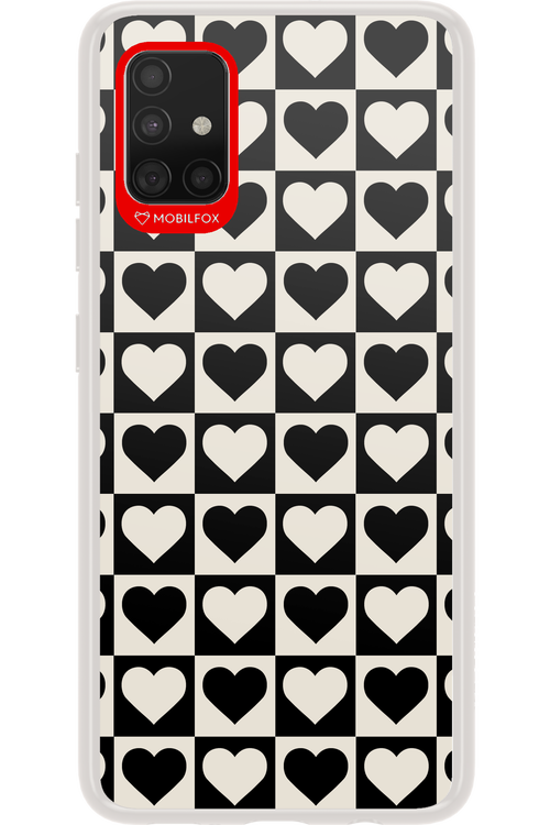 Checkered Heart - Samsung Galaxy A51