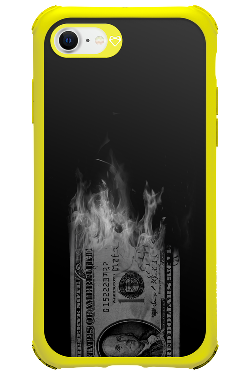 Money Burn B&W - Apple iPhone 7