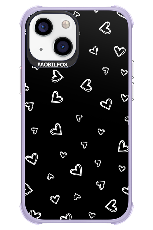 Monochrome Hearts 2.0 - Apple iPhone 13 Mini