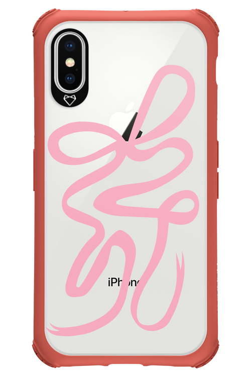Pink Bow - Apple iPhone X
