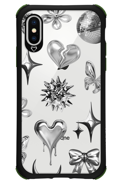 Silver Zone Transparent - Apple iPhone XS