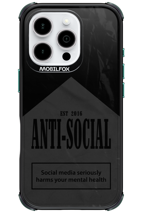 ANTI-SOCIAL (BLVCK) 2.0 - Apple iPhone 16 Pro