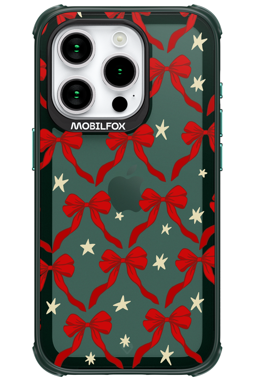 Bow & Stars (Transparent) - Apple iPhone 15 Pro