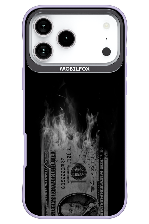 Money Burn B&W - Apple iPhone 17 Pro Max