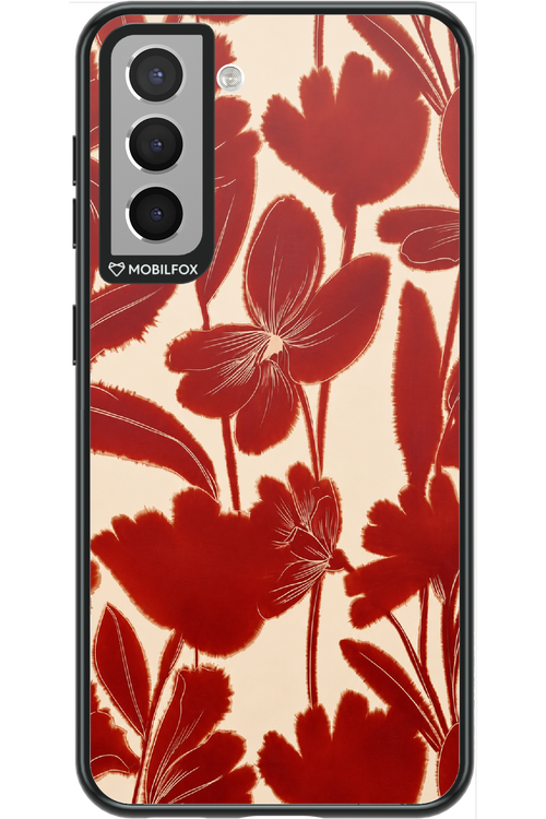 Burgundy Flowers 2.0 - Samsung Galaxy S21
