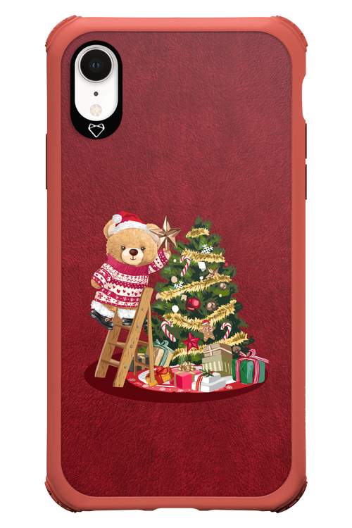 Christmas Bear (Burgundy) - Apple iPhone XR