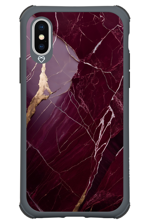 Burgundy Marble - Apple iPhone XS