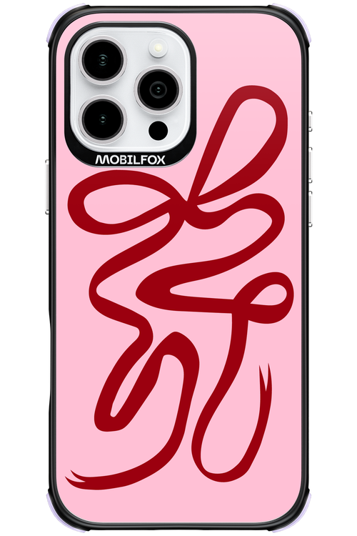 Burgundy Bow - Apple iPhone 16 Pro Max
