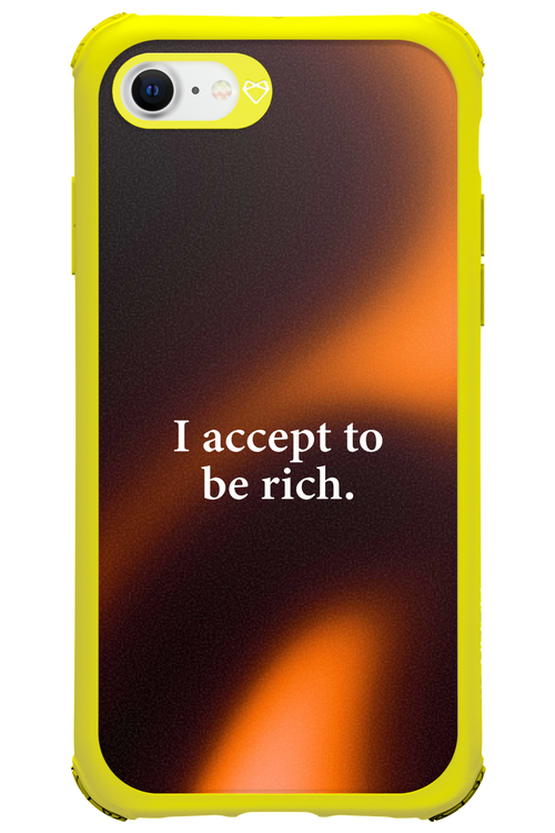 I accept to be rich - Apple iPhone 8