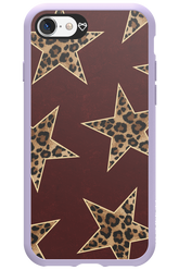Wild Stars Burgundy - Apple iPhone 8