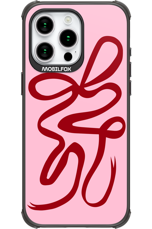 Burgundy Bow - Apple iPhone 15 Pro Max
