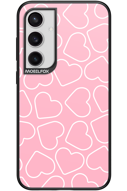 Line Heart Pink - Samsung Galaxy S24+