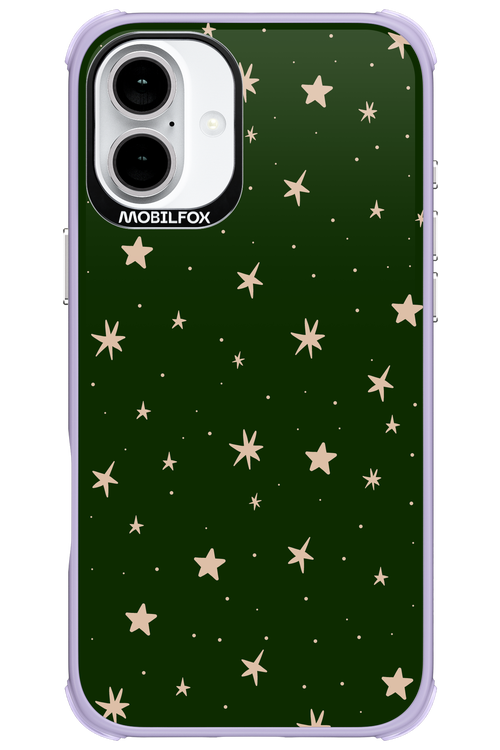 Forest Green Stars - Apple iPhone 16 Plus