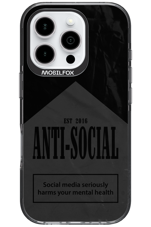 ANTI-SOCIAL (BLVCK) 2.0 - Apple iPhone 16 Pro