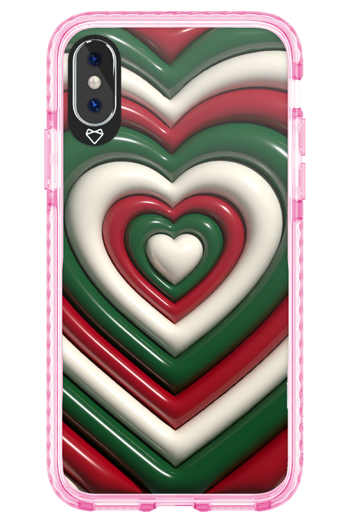 XMAS Hearts - Apple iPhone X