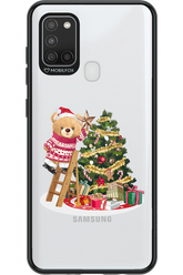 Christmas Bear (Transparent) - Samsung Galaxy A21 S