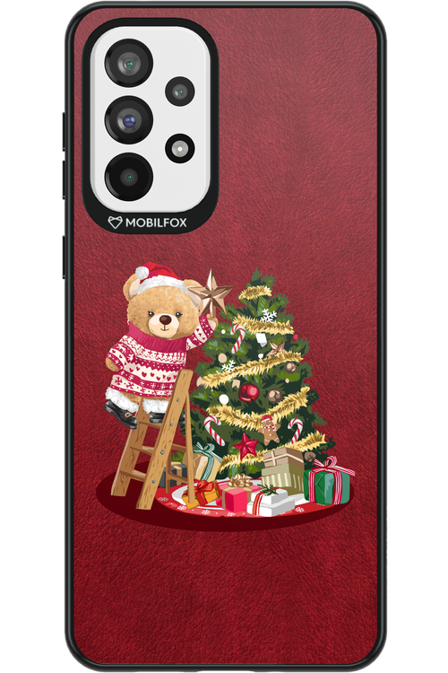 Christmas Bear (Burgundy) - Samsung Galaxy A73