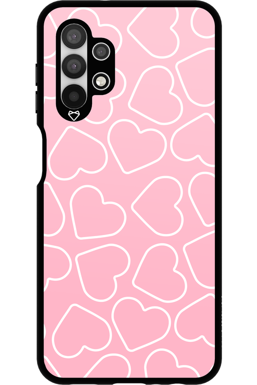 Line Heart Pink - Samsung Galaxy A13 4G
