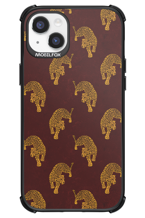 Burgundy Leopard Pattern - Apple iPhone 14 Plus