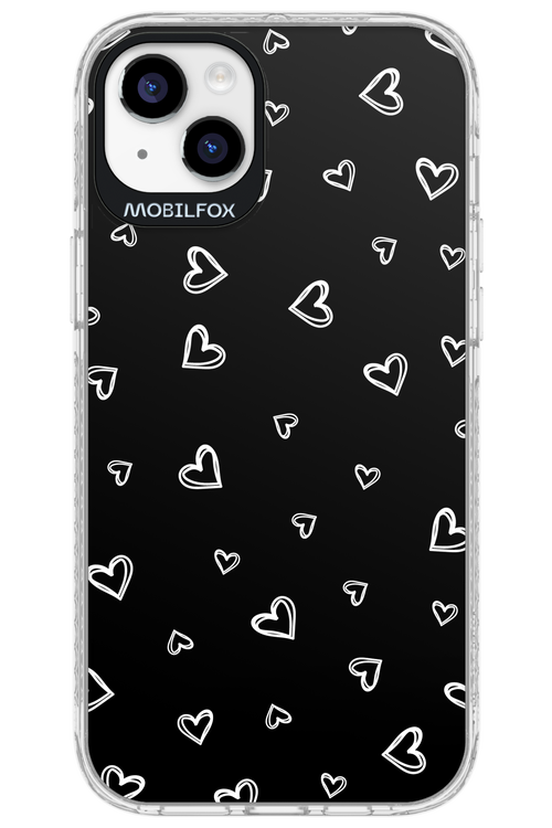 Monochrome Hearts 2.0 - Apple iPhone 14 Plus