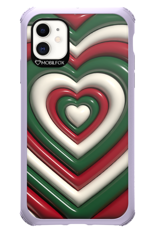 XMAS Hearts - Apple iPhone 11