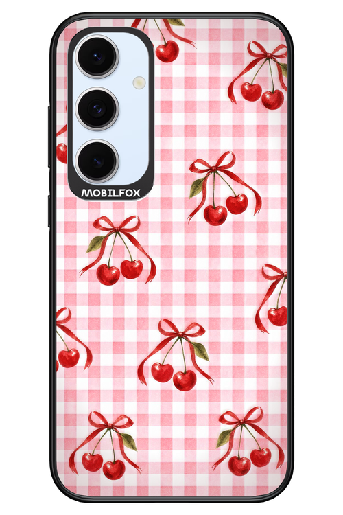 Pink Cherry Checked 2.0 - Samsung S24 FE