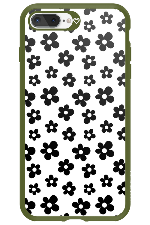 Monochrome Flowers  - Apple iPhone 7 Plus