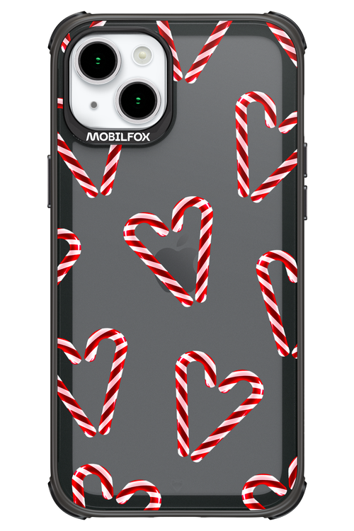 Candy Cane Hearts - Apple iPhone 15 Plus