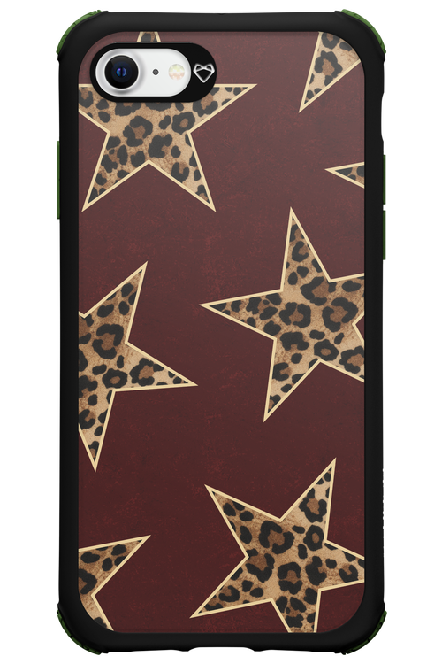 Wild Stars Burgundy - Apple iPhone SE 2022