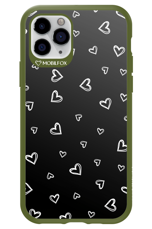 Monochrome Hearts 2.0 - Apple iPhone 11 Pro
